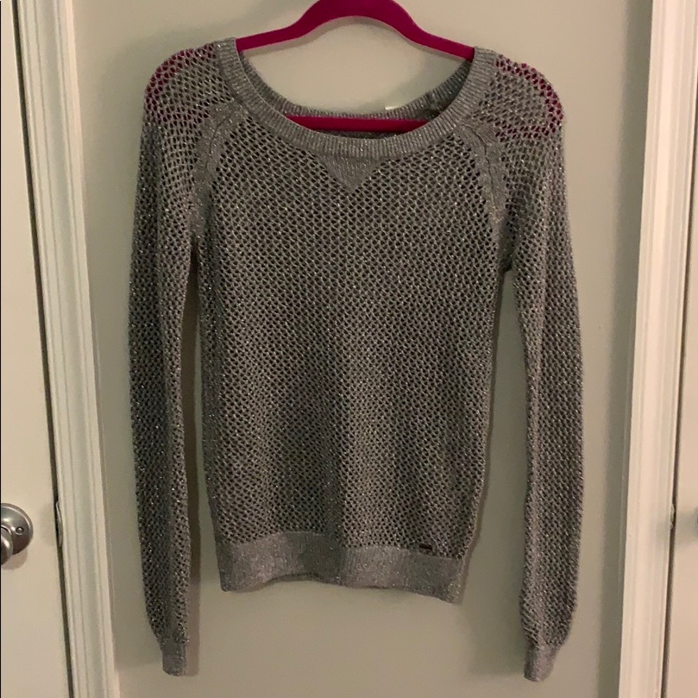 Hollister XS Grey/Silver Sweater